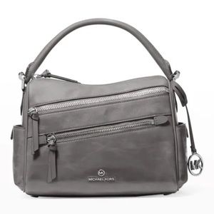 Michael Kors Lorimer (Heather Grey) Zip Top-Handle Satchel Bag. NWT.